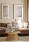 Beige Straps Real Rose Gold Set Of 2 Posters 50x70cm
